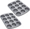 Wilton Recipe Right Nonstick 12-Cup Regular Muffin Pan (2, STANDARD)