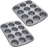 Wilton Recipe Right Nonstick 12-Cup Regular Muffin Pan (2, STANDARD)