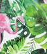 HaokHome 93013 Watercolor Flamingo Tropical Peel and Stick Wallpaper Removable Green/Pink Vinyl Self Adhesive Shelf Liner 17.7in x 9.8ft