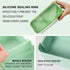 UHAPPYEE Bento box Japanese Lunch Box,Lunch Box Kit 3-In-1 Compartment,Leak-proof Wheat Straw Lunch Container Bento Lunch Box for Adults/Kids (Green)