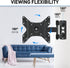 MOUNTUP Full Motion TV Monitor Wall Mount TV Bracket Swivels Tilts for Most 14-42 Inch LED LCD Flat Screen TVs/Monitors, Corner TV Mount with Articulating Arms, Max VESA 200x200mm up to 33lbs, MU0029