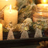 Sea Team Mini Sized Clear Glass Angel Ornaments for Christmas Tree Decorations, 60mm/2.36-inch, Set of 12 (Gold)