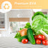 Glotoch Shelf Liner 12" x 20 ft. - Non Adhesive Refrigerator, Kitchen, Drawer Liners, Waterproof and Durable Fridge Table Place Mats for Cupboard, Cabinet, Drawer Liner, Gray and White, Chevron