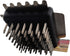 FryOilSaver Co. 90052 Panini Grill Brush - Commercial Electric Grill Stiff Bristle Brush - Stainless Steel Bristles with Hard Plastic Handle - 3 Different Scraper Heads - Heavy Duty Small Grill Brush
