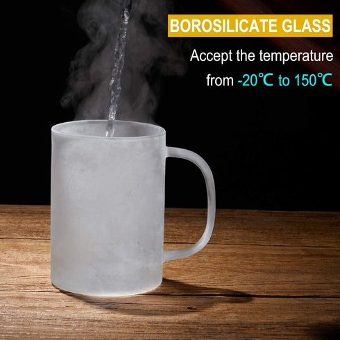 Enindel 3020.05 Glass Tea Mug with Infuser and Lid, Tea Cup, Clear, 20 OZ, GM005
