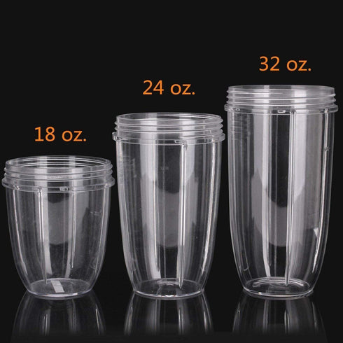 Replacement Cup Compatible with Nutribullet Replacement Parts 24 oz for Nutri Bullet 600W and 900W, Pack of 2