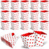 Valentine's Day Conversation Hearts Treat Candy Boxes Valentine's Day Popcorn Boxes Heart Print Dessert Popcorn Cups Party Favors for Valentine Wedding Birthday Party Supply (30 Pieces)