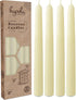 Hyoola 8" Beeswax Taper Candles - 8 Hour Burn Time - White Beeswax Candles - 4 Pack