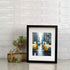 Picture Frame 10x12 Black Picture Frames Set of 2, Display Pictures 7x9 with Mat or 10x12 Without Mat, Solid Wood Photo Frames for Wall or Tabletop Display,Black