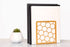 Premium Bookends Geometric Honeycomb Metal Book Ends (Gold, 1 Pair) Book End for Shelves