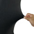 WELMATCH Black Jacquard Spandex Dining Chair Covers - 4 PCS Stretch Removable Washable Dining Chair Slipcovers (Black, 4)