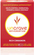 UnCrave Anti-Hunger Gum with Satiereal Saffron Extract - Control Compulsive Snacking, Overeating and Cravings for Healthy Weight Management - Improve Mood - Rich Cinnamon, Box of 7 Packs