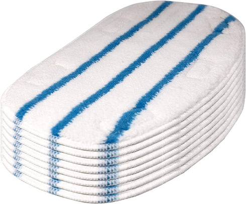 Flammi 8 Pack Steam Mop Pads for PurSteam ThermaPro 10-in-1 Steam Mop Washable Reusable Pads