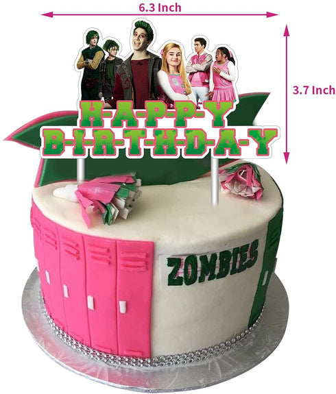 Zombies Birthday Party Supplies Zombies Birthday Decorations Set Include Zombies Banner Cake Toppers Cupcake Toppers Balloons