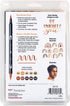 Tombow 56170 Dual Brush Pen Art Markers, Portrait, 10-Pack. Blendable, Brush and Fine Tip Markers