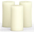 CANDWAX 3x6 Pillar Candles Set of 3 - Decorative Rustic Candles Unscented and Valentines Candles - Ideal as Wedding Candles or Large Candles for Home Interior - Ivory Candles