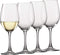 Circleware Red White Wine Glasses, Set of 4, Drinking Glassware for Water Juice, Beer, Liquor and Best Selling Kitchen & Home Decor Bar Dining Beverage Gifts, 15.75 oz, Rimini