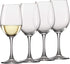 Circleware Red White Wine Glasses, Set of 4, Drinking Glassware for Water Juice, Beer, Liquor and Best Selling Kitchen & Home Decor Bar Dining Beverage Gifts, 15.75 oz, Rimini