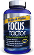 Focus Factor Brain and Vision Supplement, 120 Count - Eye Vitamin, Mineral Supplement & Complete Multivitamin for Adults w/ Lutein & Zeaxanthin – Brain Supplement for Focus, Concentration, Memory