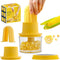 OLEKURT Cob Corn Stripper - Corn Peeler 4 in 1 Stainless Steel Corn Cob Stripper Tool, Corn Cutter with Bowl, For Ginger Grater/Carrot Planer/Potato Planer, Seamless, No Splatters, More Solid