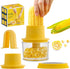 OLEKURT Cob Corn Stripper - Corn Peeler 4 in 1 Stainless Steel Corn Cob Stripper Tool, Corn Cutter with Bowl, For Ginger Grater/Carrot Planer/Potato Planer, Seamless, No Splatters, More Solid