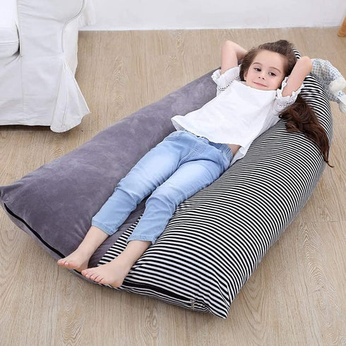 Stuffed Animal Storage Bean Bag Chair | 53" Extra Large Beanbag Cover for Kids and Adults, Plush Toys Holder and Organizer for Boys and Girls | Premium Velvet - Soft & Comfortable