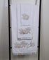 Avanti Linens Sand Shells Collection, Fingertip Towel, White