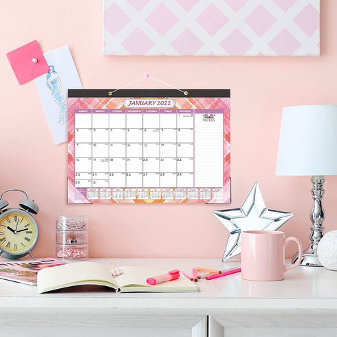 LABUK 2022 Desk Calendar, 12 Months Wall Calendar Planner 17" x 12" Desktop Pad from January 2022 to December 2022, Daily Schedule Organizer for School Office Home Planning