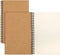 LABUK 2pcs Blank Journal Notebook Sketch Book, Unlined Spiral Notebook, A5 Soft Cover Drawing Book Diary Memo Notepads, 100 Pages/ 50 Sheets, 8.2 x 5.5 Inches, for Gifts School Supplies