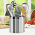 Oggi Steel Holder Utensil Crock, Jumbo, Stainless Steel - 7"