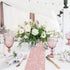 4pcs Rose Gold Table Runner Bridal Shower Tablecloth - Sequin Tablecloth for Wedding/Party/Birthday Decoration and Baby Shower - 12x108Inch