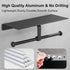 DUFU Toilet Paper Holder with Shelf,Anti-Rust Aluminum Double Roll Toilet Paper Holder with Mobile Phone Shelf for Bathroom,Self-Adhesive No Drill or Wall-Mounted with Screws for Bathroom (Matt Black)