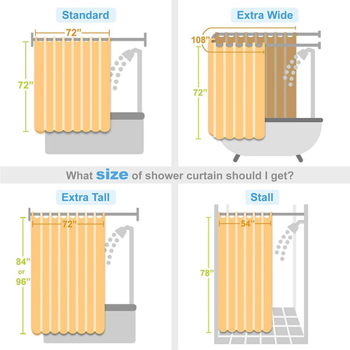 Amherst Fabric Yellow Shower Curtain , Pieced Transitional Simple Shower Curtains for Bathroom , 72 X 72 , Clear Lemon