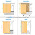 Amherst Fabric Brown Shower Curtain , Pieced Transitional Simple Shower Curtains for Bathroom , 72 X 72 , Natural