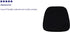 Flash Furniture Soft Black Fabric Chiavari Chair Cushion