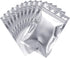 100 Pieces Storage Bags Holographic Packaging Bags Storage Bag for Food Storage (Silver, 2.5 x 7.9 Inch)