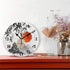 Japanese Mountain Wall Clock Silent Non-Ticking, 9.5 Inch Round Wall Clock Battery Operated Japanese Clock Decor for Home Wall Bathroom Kitchen Bedroom Living Room Office Classroom Patio