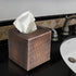 Monarch Abode Monarch Copper Finish Hand Hammered Metal Tissue Box Cover