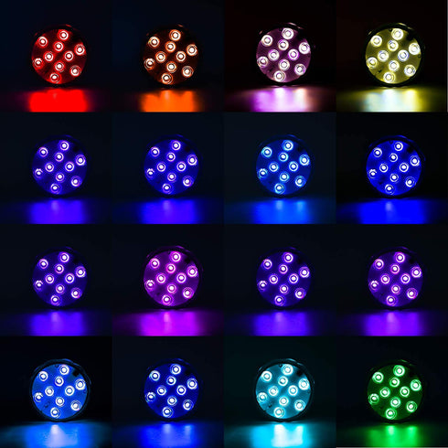 Mini Submersible LED Lights with Remote Control Tea Lights Small Underwater Lights Battery Powered Flameless LED Accent Light for Party Event Vase Fishtank Hot Tub (4 Pack, White)