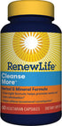 Renew Life Detox Cleanse More, Helps Reduce Bloating & Return to Regularity, Overnight Constipation Relief, Soy, Dairy & Gluten Free, 60 Capsules