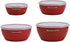 KitchenAid Classic Prep Bowls with Lids, Set of 4, Empire Red