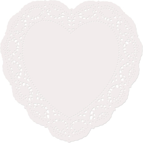 96 Count Heart Doilies 10" Red Pink and White Paper Lace Doilies for Valentine Day Decorations Crafts for Valentine's Day