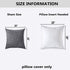 Kevin Textile Pillow Covers Decorative Throw Pillow Covers Linen Square Cushion Case 26" x 26"/66cm x 66cm Dark Grey Farmhouse Pillowcase, 2 Pack