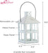 Kate Aspen White Lantern, 9 Inch Decorative