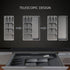 KAKUNM Kitchen Drawer Organizer Expandable Adjustable Utensils Silverware Tray for Drawer, Spoon Knife and Fork Partition Storage,Large, Gray
