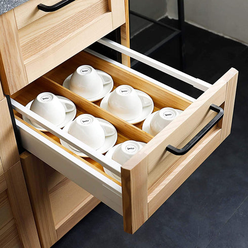 Sweese 403.001 Porcelain Cappuccino Cups with Saucers - 6 Ounce for Specialty Coffee Drinks, Latte, Cafe Mocha and Tea - Set of 6, White