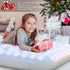 Giftway Twin Size Inflatable Air Mattress for Camping - Upgraded Height 9" Inflatable Mattress Foldable Air Bed with Waterproof Flocked Top - Portable Blow up Air Bed for Home/Travel/Housewarming Gift