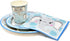 Elephant Boy Baby Shower Party Supplies Tableware Set 24 9" Paper Plates 24 7" Plate 24 9 Oz Cup 50 Lunch Napkin for Little Boys Blue Grey Elephants Birthday Gender Reveal Disposable Dinnerware Decor