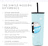 Simple Modern Insulated Travel Coffee Mug with Flip Lid and Straw Lid | Reusable Stainless Steel Tumbler Water Bottle Cup | Classic Collection | 12oz (350ml), -Seaside
