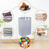 80L Extra Large Collapsible Laundry Baskets with Handle Waterproof Stripe Linen Washing Basket for Bedroom, Blue